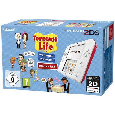 Nintendo 2DS White   Tomodachi Life