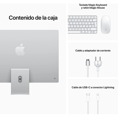 Computer Apple iMac 24 '' Retina M1/8GB256GB SSD Silver 2021