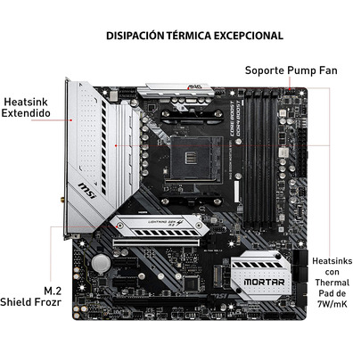 Base plate MSI MAG B550M Mortar Wifi AM4