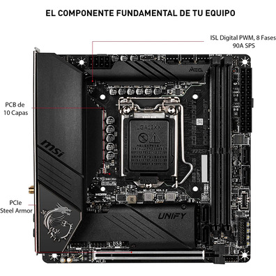 MSI MEG Z490I Unify 1200 Base Plate