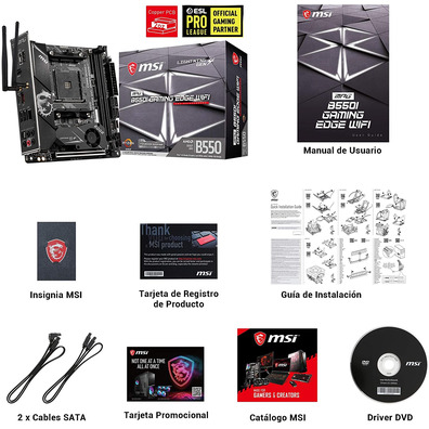 MSI MPG Base Plate B550I Gaming Edge Wifi AM4