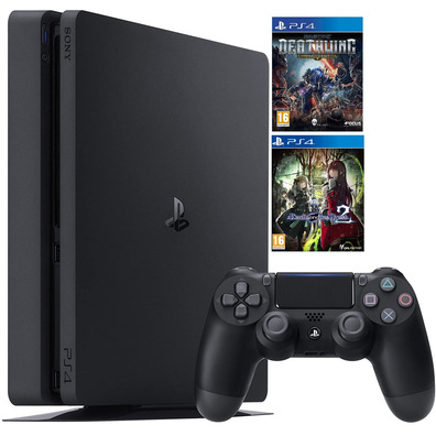 Playstation 4 Slim (500GB) + Death End Request 2 DOE + Space Hulk: Deathwing Enhanced Edition