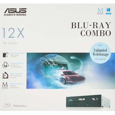 Asus BC-12D2HT Internal Rerecorder DVD/Reader Blu-Ray Black