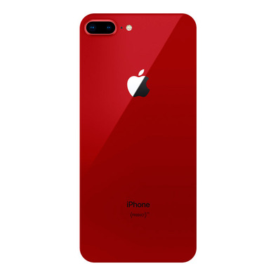 Back Cover with Adhesive (iPhone 8 Plus) Red