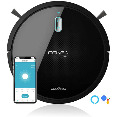 Robot Vacuum Cleaner Cecotec Conga Series 1090 Connected Black