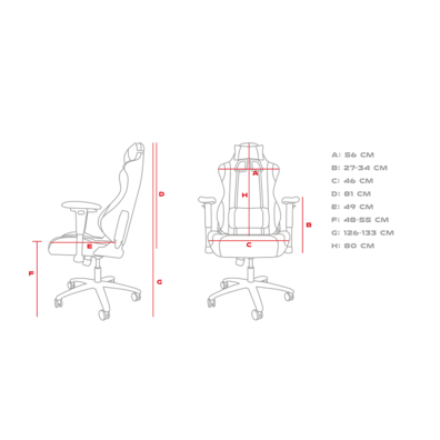 Chair Gaming Genesis Nitro 550 Black/Blue