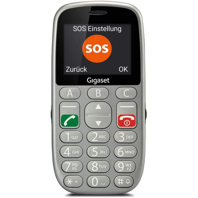 Smartphone Gigaset Life Series GL390 for Older Gris