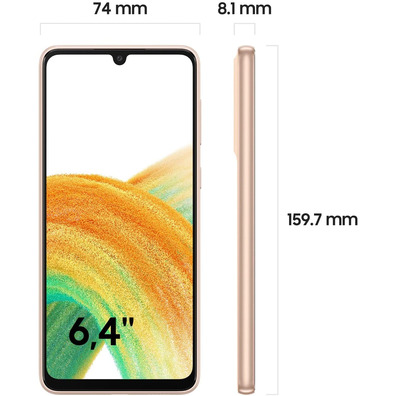 Samsung Galaxy A33 6GB/128GB 5G Orange Peach Smartphone