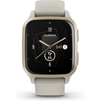 Smartwatch Garmin Venu SQ2 Music Edition 40mm GPS Gold Crema and Gris