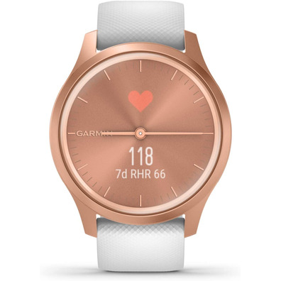 Smartwatch Garmin Vivomove Style GPS Gold Pink and White