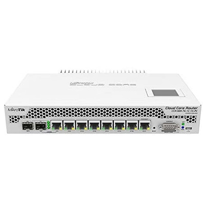 Switch 8 Ports Mikrotik CCR1009-7G-1C-1S + PC