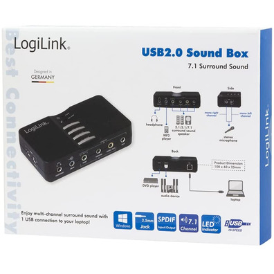 Logilink 7.1 USB Box UA0099 Sound Card