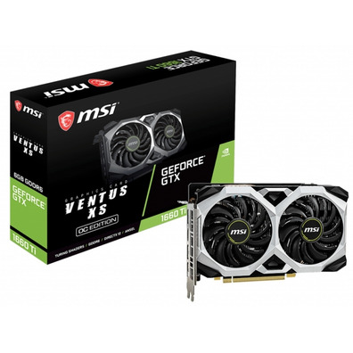 MSI GTX 1660TI Ventus XS OC 6GB GDDR6 Graphics Card