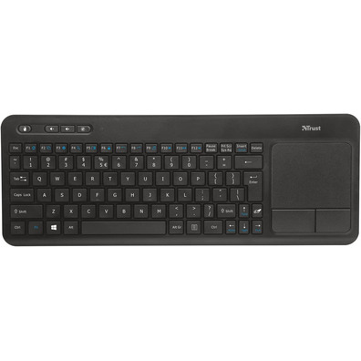 Trust Veza Wireless Multimedia Keyboard with Touchpad