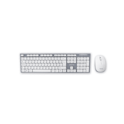 Keyboard + Mouse Approx APPKBWELEGANT Wireless USB Grey/White