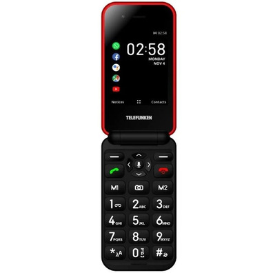 Telefunken S760 Mobile Phone for Red Seniors