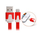 Transfer and Charging Cable for iPhone 5 Red