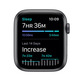 Apple Watch SE 44mm GPS Space Grey with anthracite and black strap MYYK2TY/A