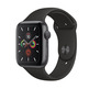 Apple Watch Series 5 44mm GPS Space Grey Aluminium with Black strap Sport MWVF2TY/A