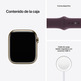 Apple Watch Series 7 GPS/Cellular 45 mm Box Steel Gold/Sports Correa Dark Cherry