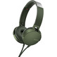 Sony MDR-XB550AP Extra Bass Headphones with Green Microphone