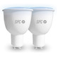 Smart Bulb SPC Aura 450 Cap GU10 5,5W/450 Lumens (2 units)