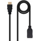 HDMI 2.0 to HDMI-A Nanocable 1m Black Cable