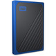 External hard disk SSD Western Digital My Passport Go 500 GB Blue