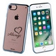 TPU Transparent Cover Love Always iPhone 7 Words