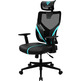 Thunder X3 Yama 1 Black/Cyan Ergonomic Chair