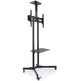 Floor support with Tooq FS1470M-B TV/Monitor 37 ''-70' ' wheels