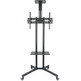 Floor support with Tooq FS1470M-B TV/Monitor 37 ''-70' ' wheels