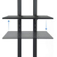 Floor support with Tooq FS1470M-B TV/Monitor 37 ''-70' ' wheels