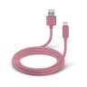 Cable de datos y de Carga Lightning Colección Polo SBS Rosa