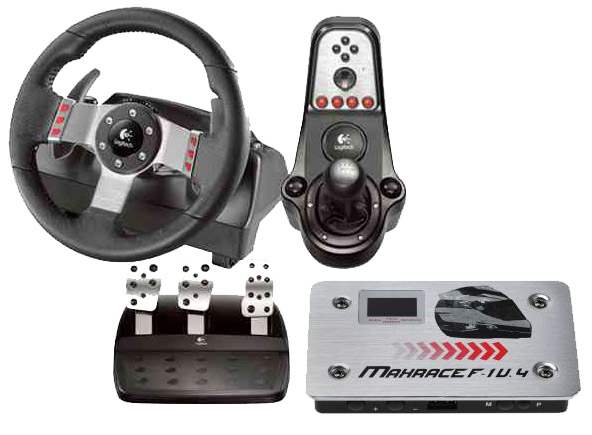Logitech G27 Racing Wheel + XCM F1 Converter Xbox One MaxRace V