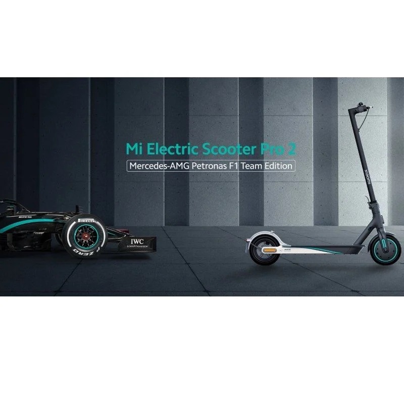 Patinete Eléctrico Xiaomi Pro 2: Mercedes AMG Petronas F1 Edition Negro  Gris 300 W 600 W 100 - 240 V 37 V 42 V